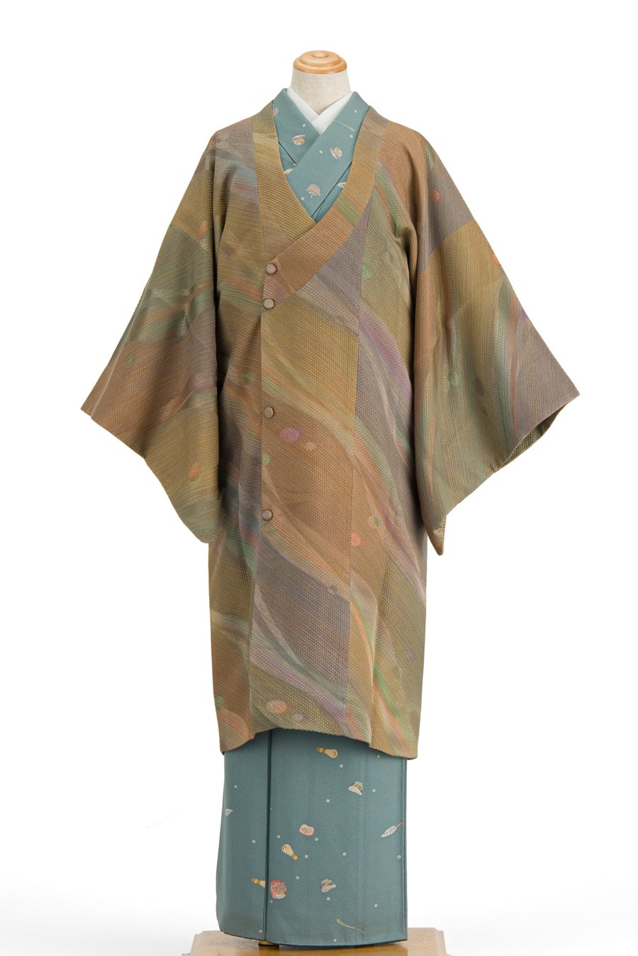 岩浅公展 変わり織りロングコート - からん::アンティーク着物