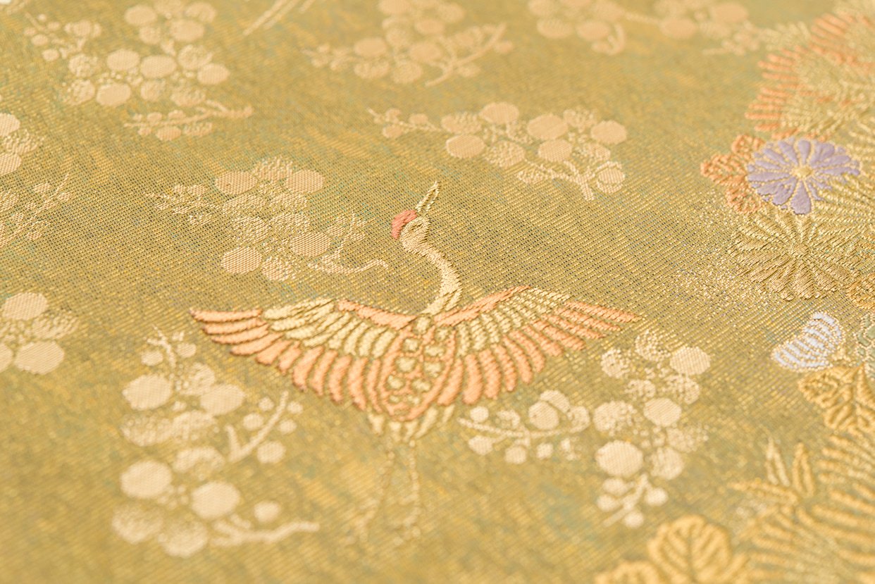 袋帯●松に鶴など