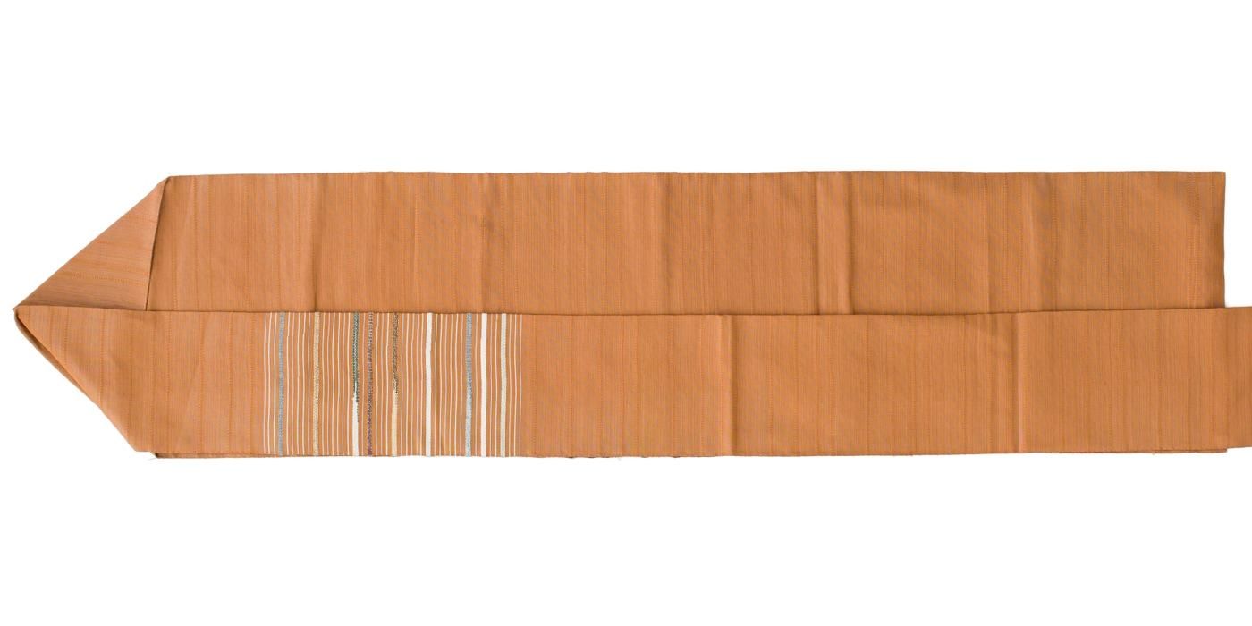 駱駝色地 細ボーダー - からん::アンティーク着物・リサイクル