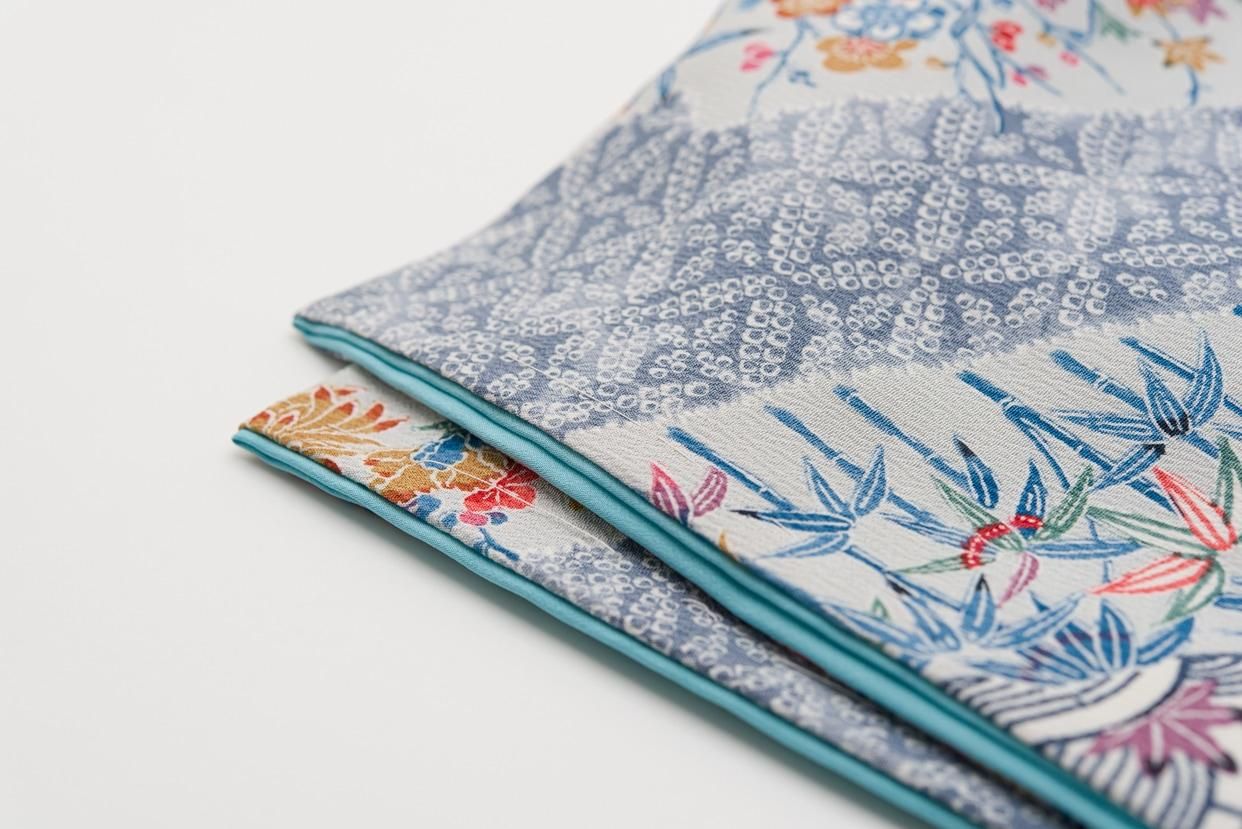 青海波に四季花 - からん::アンティーク着物・リサイクル着物の通販サイト