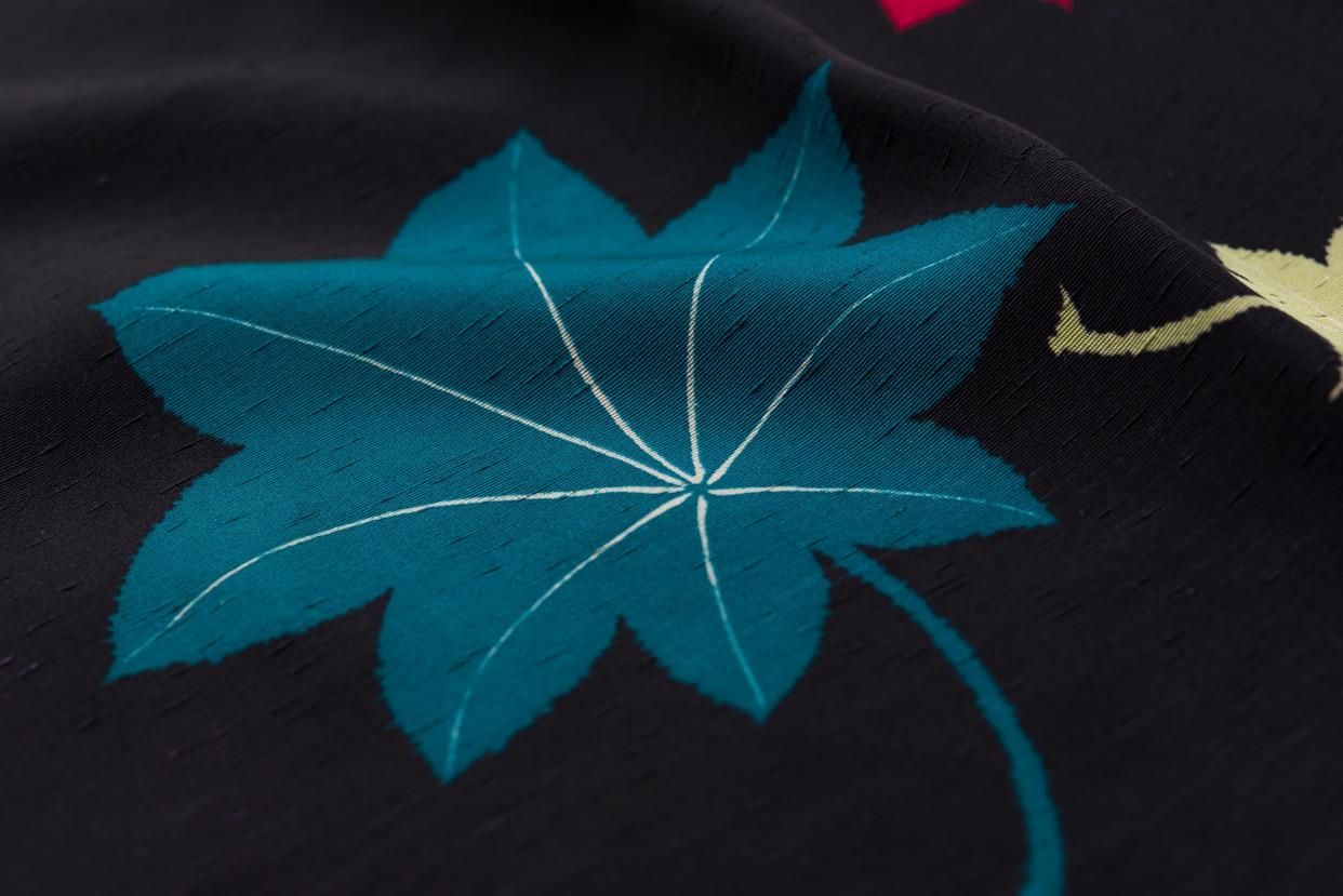 アンティーク着物 道行コート カラフルもみじ - からん::アンティーク