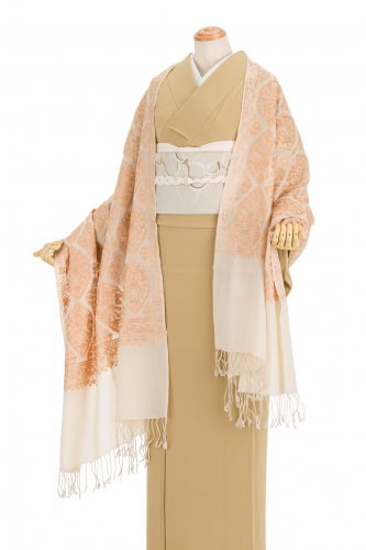 新品 カシミール 刺繍ストール インド製 70×200 和装 洋装 ショール素材ウール