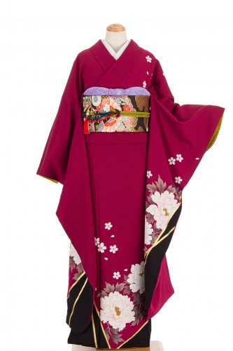 振袖　白牡丹と小桜　トールサイズのサムネイル画像