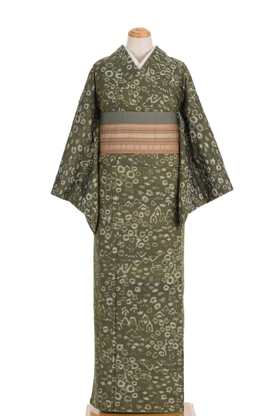 日本限定モデル】 羽織 銘仙 ドット A-1159 kimono antique 着物 花 