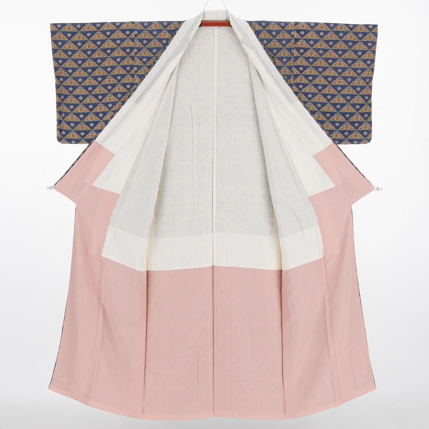 花でできた鱗文様 - からん::アンティーク着物・リサイクル着物の通販