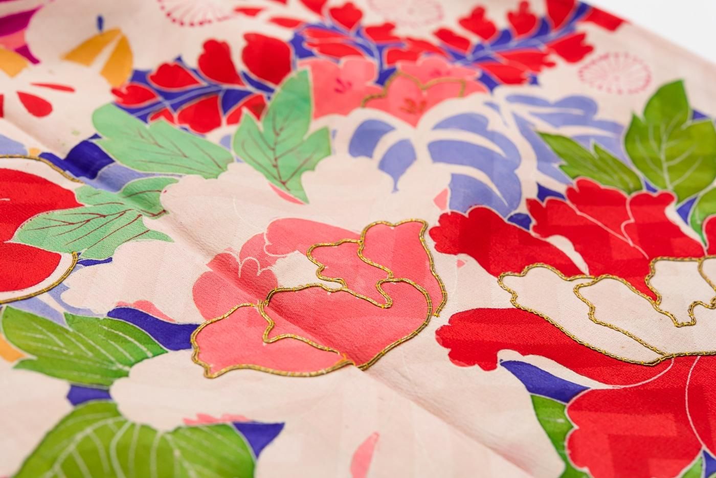 アンティーク着物 訪問着 花薬玉 - からん::アンティーク着物