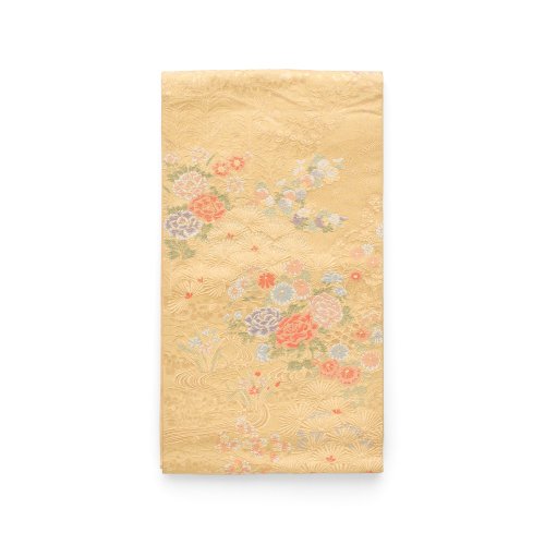 袋帯●金色の地　牡丹　梅　松などのサムネイル画像