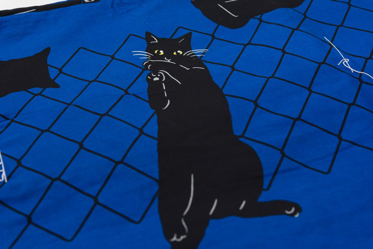 再入荷】新品浴衣 黒猫 - からん::アンティーク着物・リサイクル着物の 