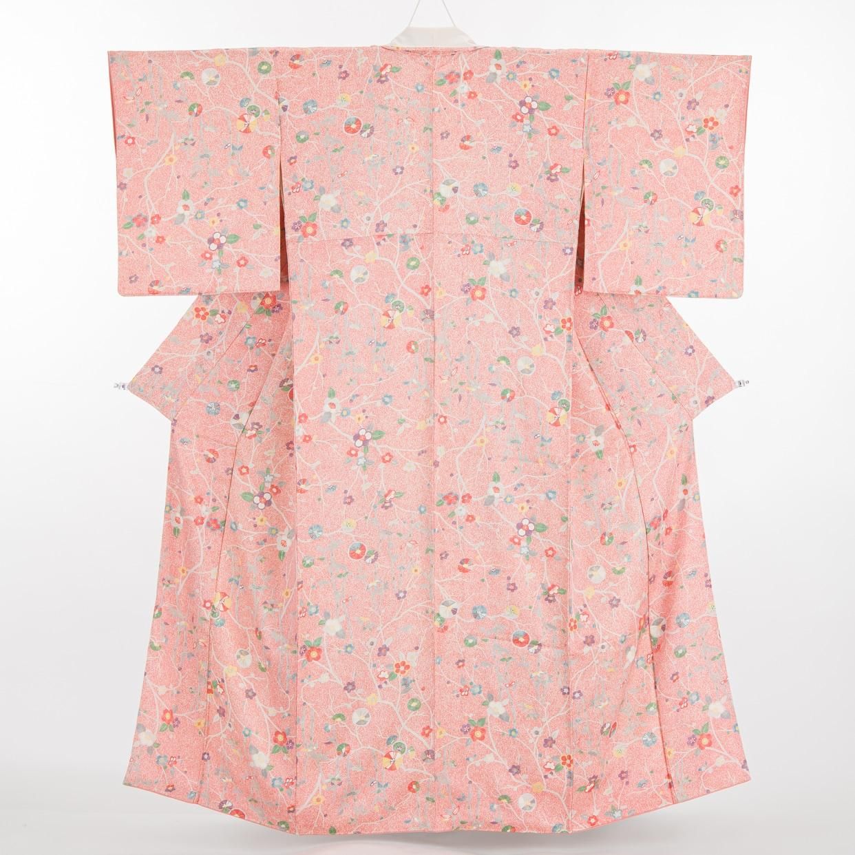 カラフルな梅の花 - からん::アンティーク着物・リサイクル着物の通販