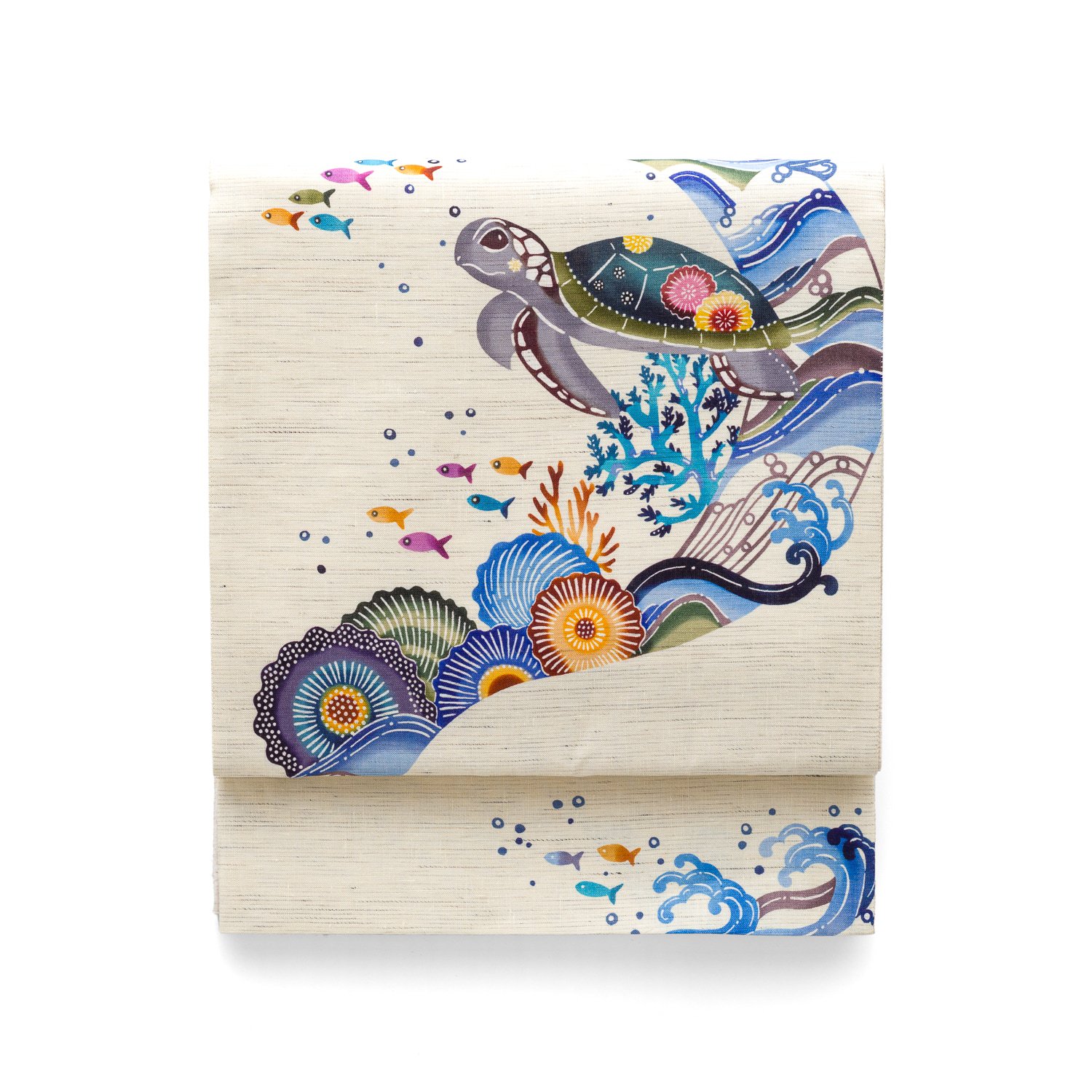 「召しませ花　麻京袋帯　ウミガメ」の商品画像