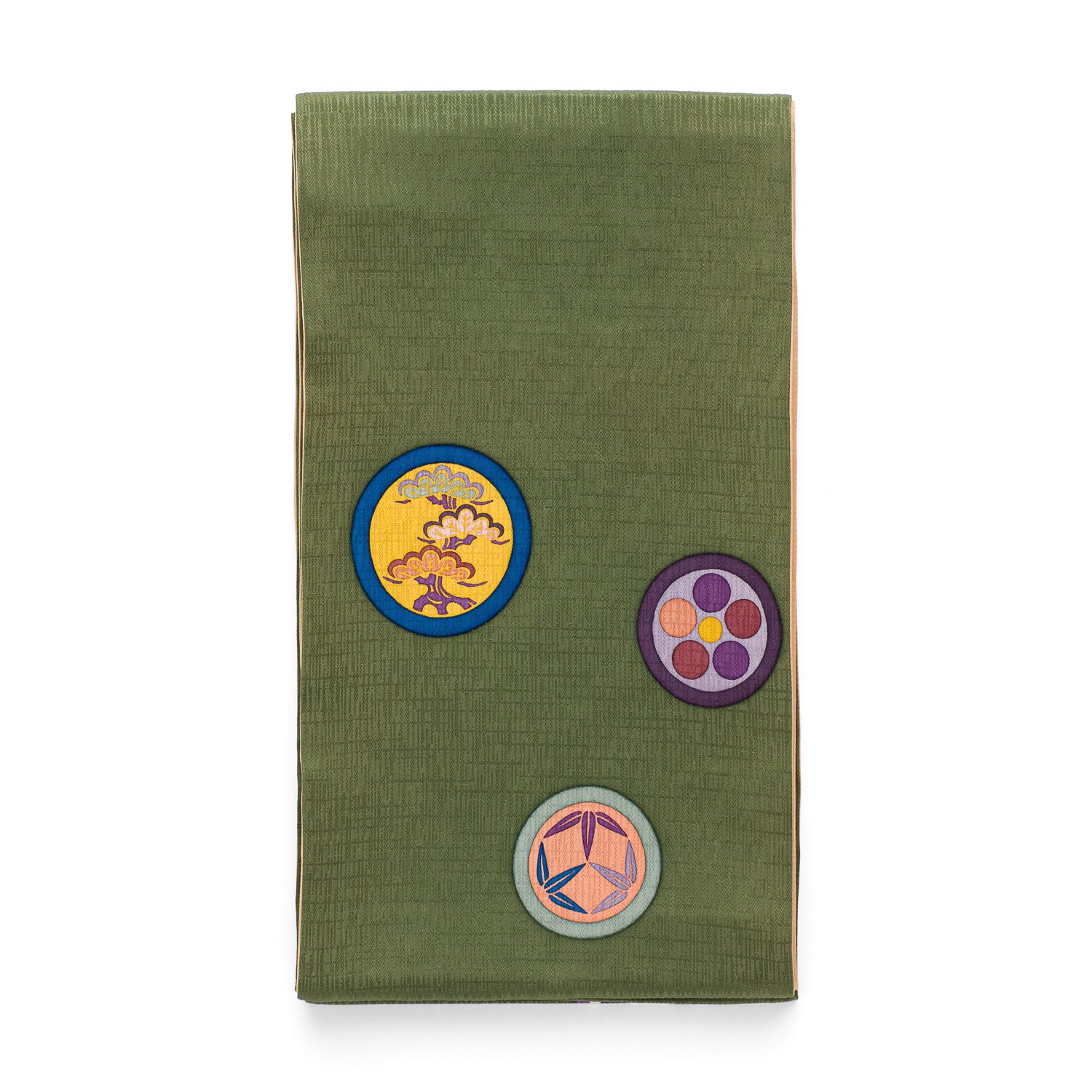 「洒落袋帯●丸紋　松　梅　笹」の商品画像