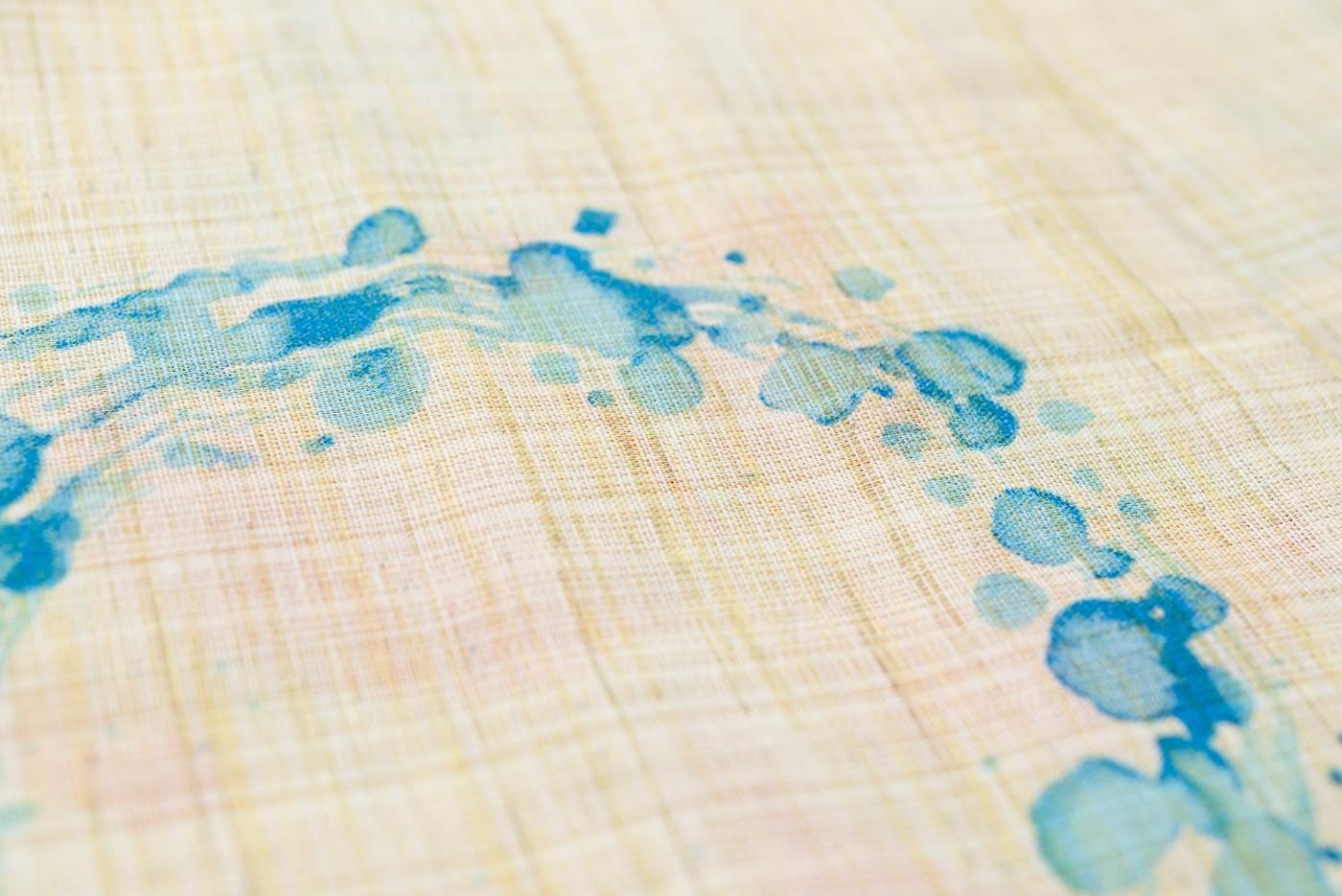 新品浴衣 綿麻 金魚と水の輪 - からん::アンティーク着物