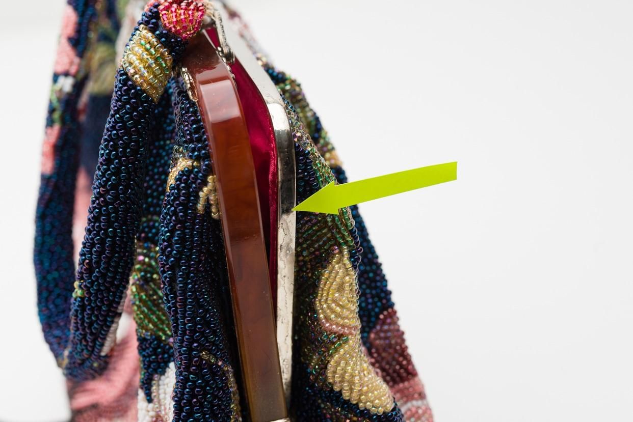 ビーズバック　花柄　絢爛　ヴィンテージ ビーズ 花刺繍のアンティークバッグ | AntiqueRose