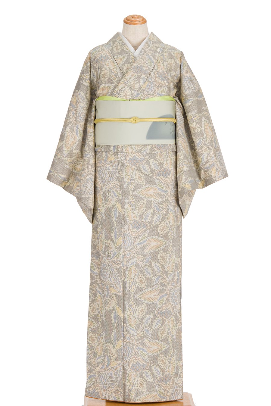 大島紬 亀甲柄の花 - からん::アンティーク着物・リサイクル着物の通販