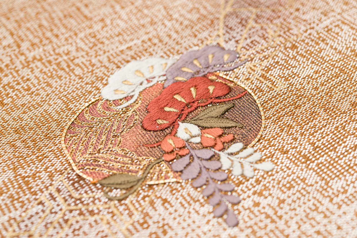 刺繍 松 藤 桜 - からん::アンティーク着物・リサイクル着物の通販サイト