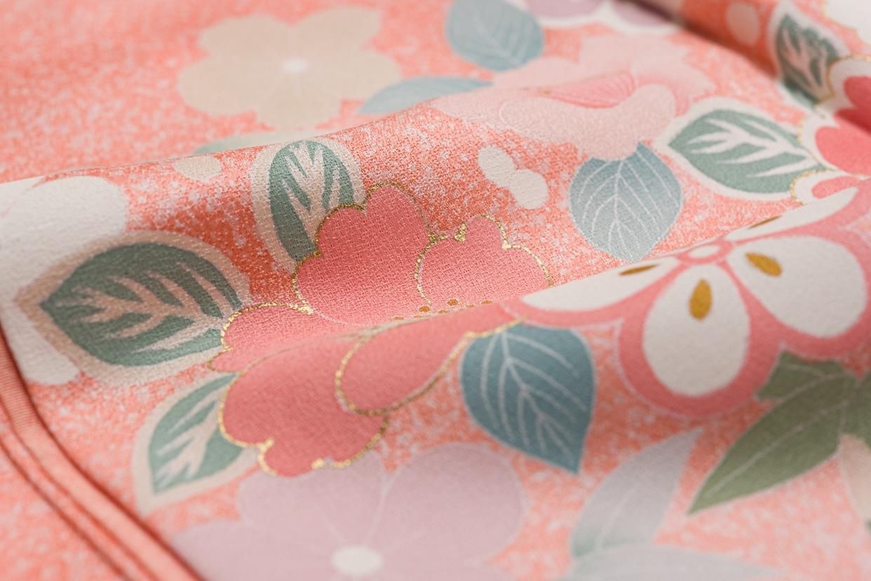 訪問着 梅 椿 橘など - からん::アンティーク着物・リサイクル着物の