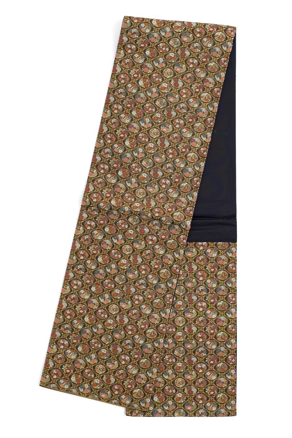 袋帯○蜀江に花丸紋 - からん::アンティーク着物・リサイクル着物の