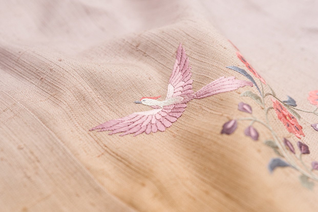 日本正規販売品 刺繍 紬 渦に波の付け下げ 着物 | www.ouni.org