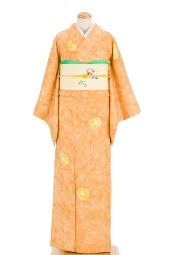 菊地紋　絞り染めの黄色い丸のサムネイル画像