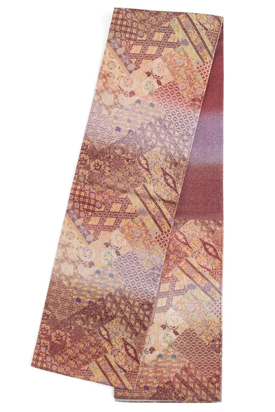 アンティーク　袋帯　鳩 アンティーク名古屋帯 鳩の刺繍 正絹 大正ロマン 上質 N6-132 - メルカリ