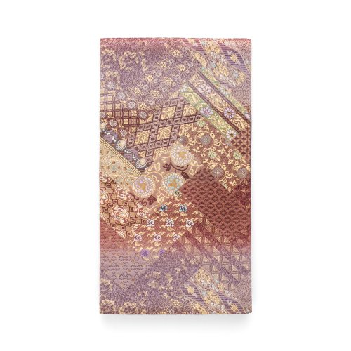 袋帯●輪奈織　桧垣に更紗模様のサムネイル画像