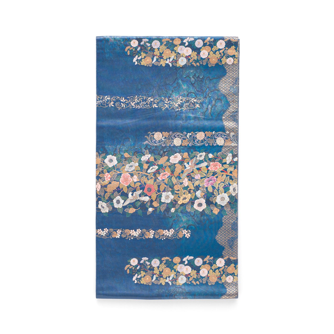 「袋帯●花横段に鳥」の商品画像