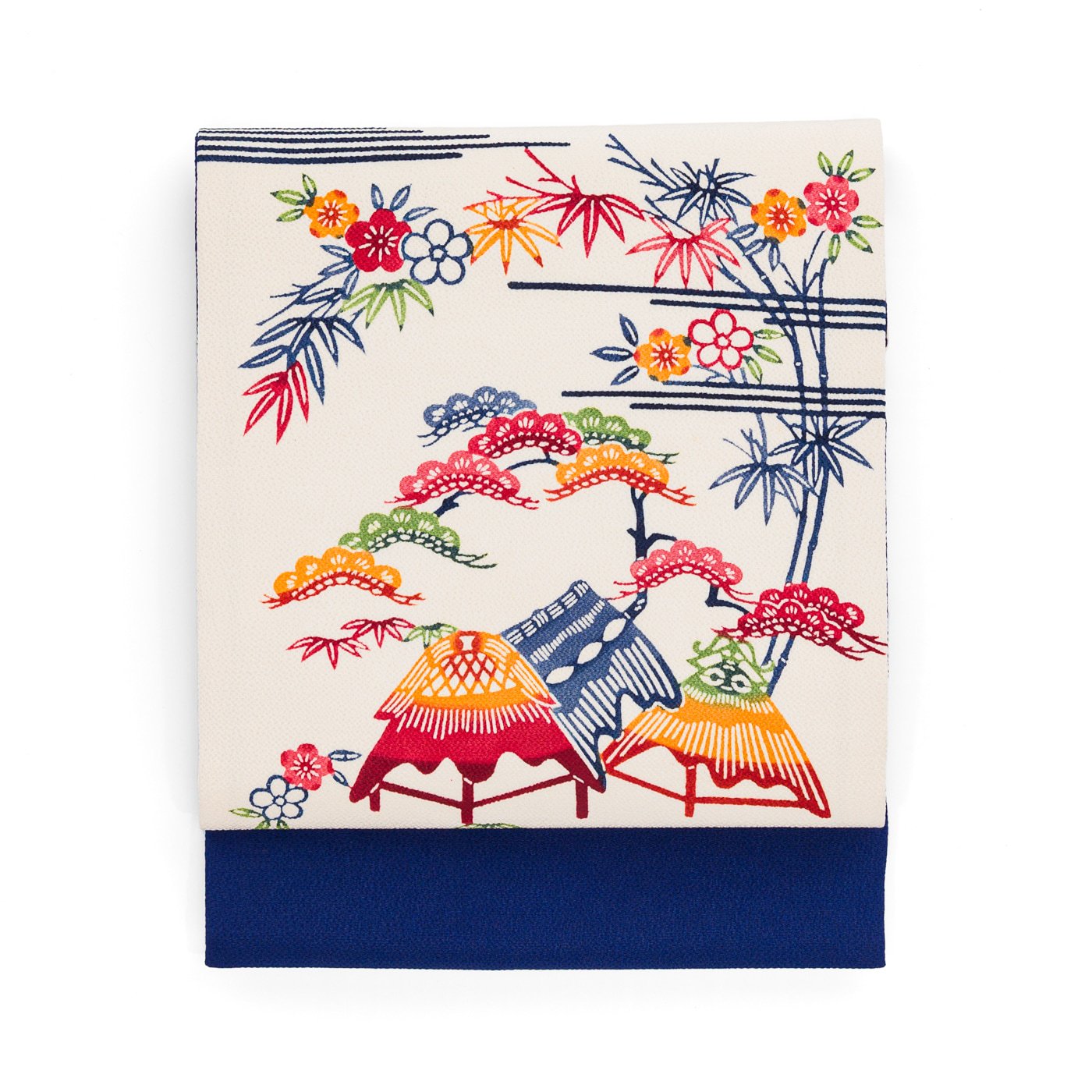 「藁葺の家と松竹梅」の商品画像