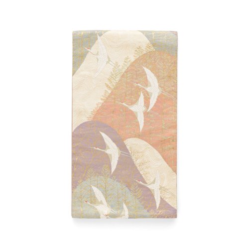 袋帯●平田藤三郎　遠山に鶴のサムネイル画像