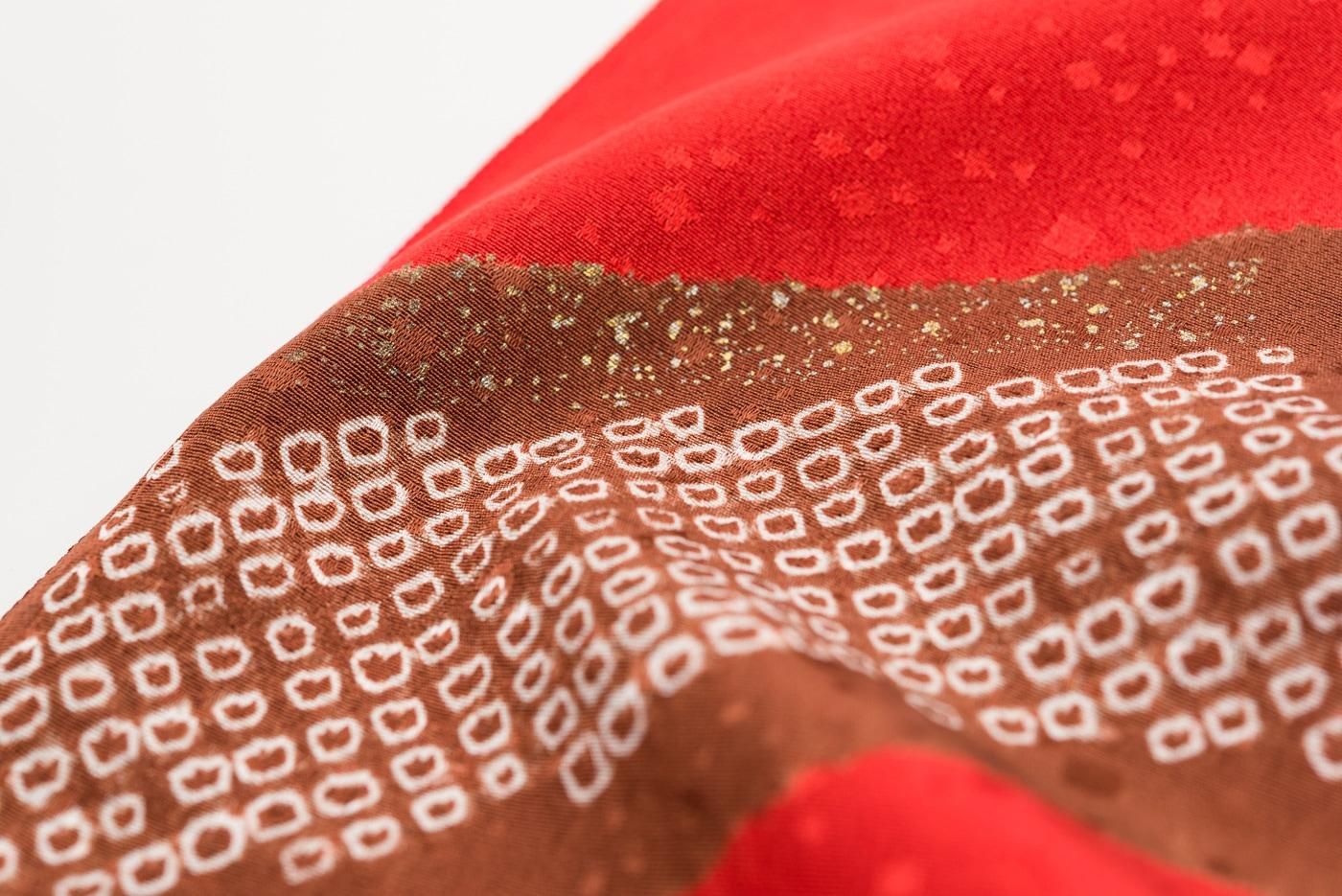 アンティーク　笹竹絞り訪問着　丸帯　セット アンティーク 笹竹絞り訪問着 丸帯 セット アンティーク 笹竹絞り訪問