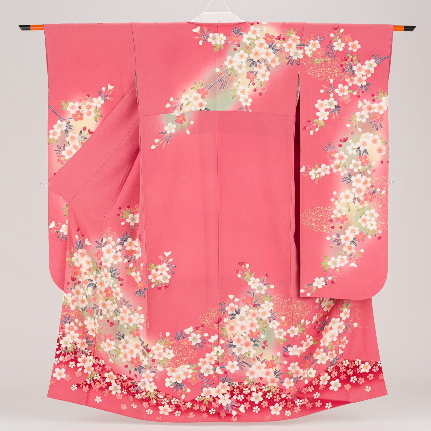 難あり素材絹振袖 まとめ売り 絹 難あり 桜 送料無料 ピンク 素材