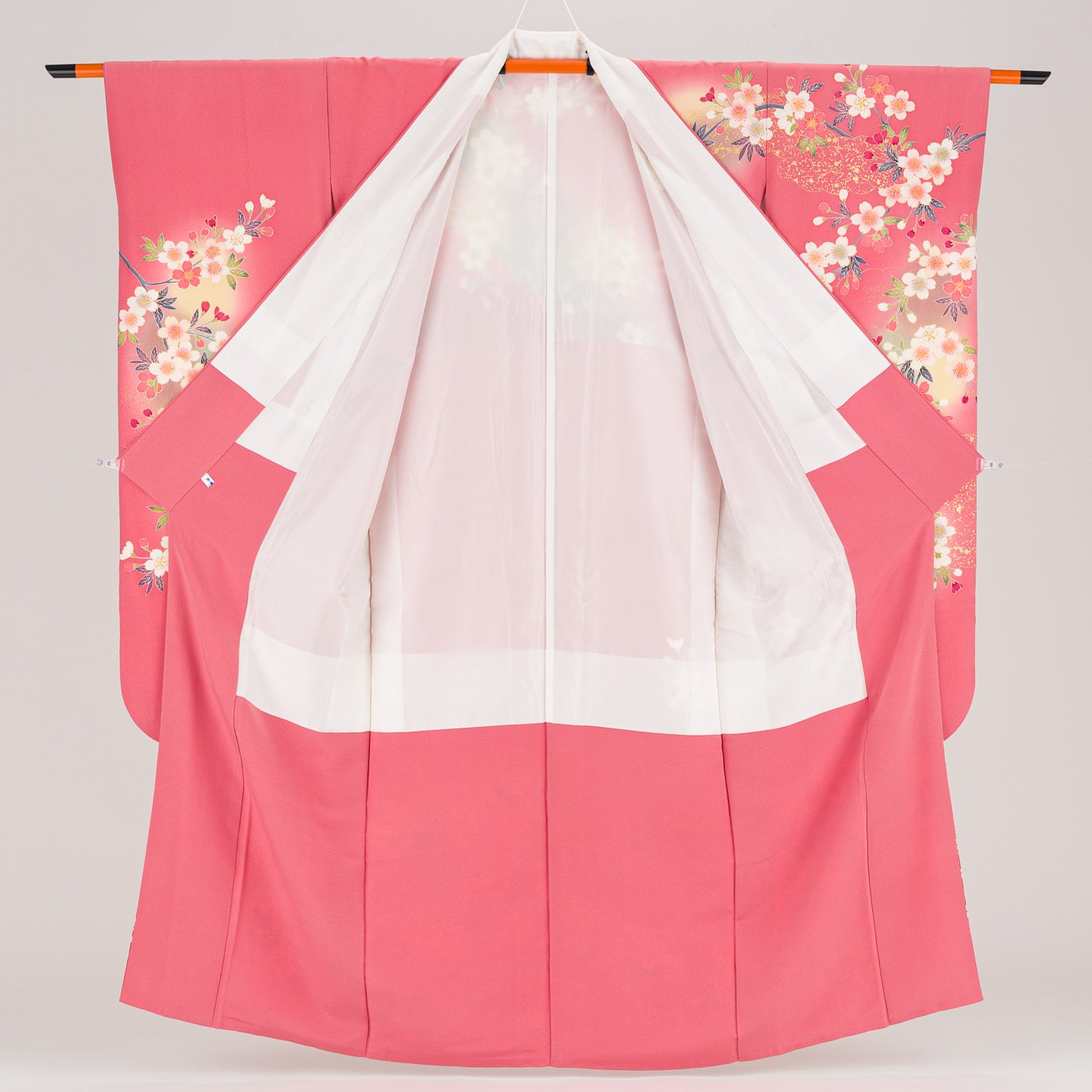 振袖 ピンク地 桜 - からん::アンティーク着物・リサイクル着物の通販 