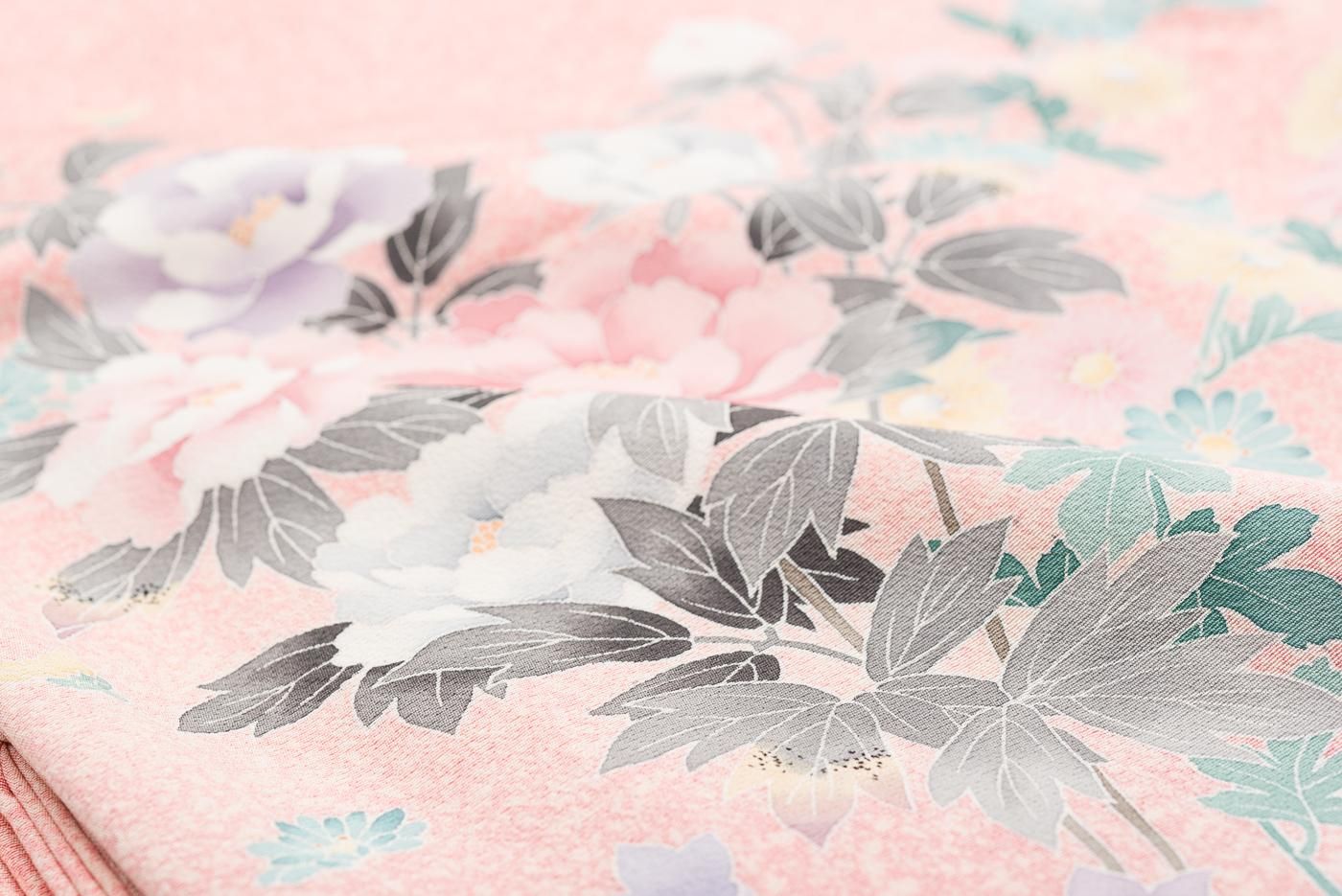 訪問着 牡丹 菊 桔梗など - からん::アンティーク着物