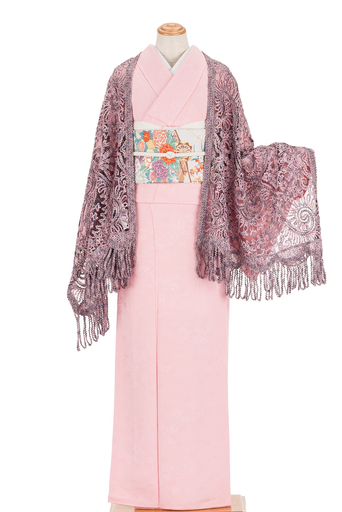 「無月MUGETSU　ショール　ピンク」の商品画像