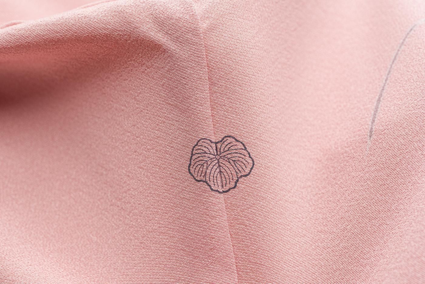 訪問着 一つ紋 菊と椿 - からん::アンティーク着物・リサイクル