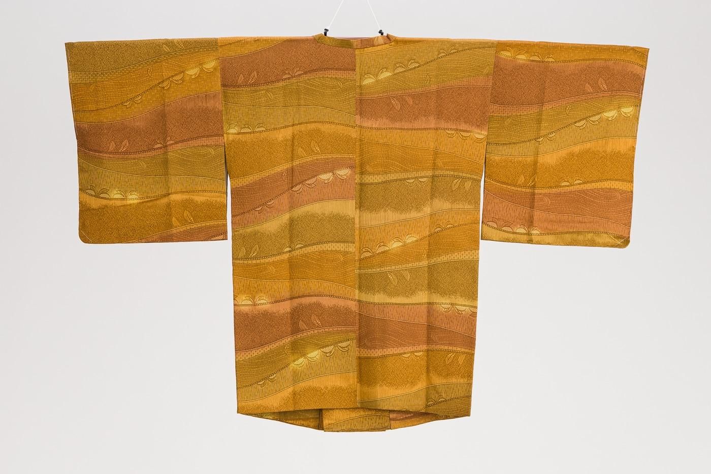 訳あり品】和装コート 道行 反物 ボルドー色 訳あり品】和装コート