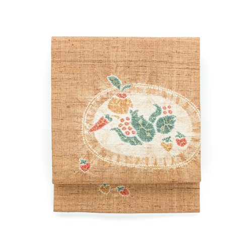 紬　絞りの野菜柄のサムネイル画像