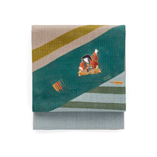 洒落袋帯●蘇州刺繍　歌舞伎役者のサムネイル画像
