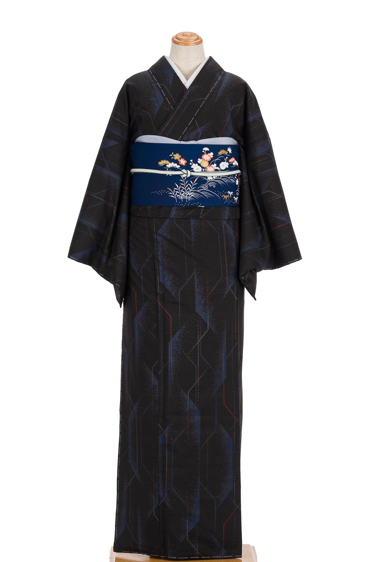 大島紬 変わり亀甲 - からん::アンティーク着物・リサイクル着物の通販
