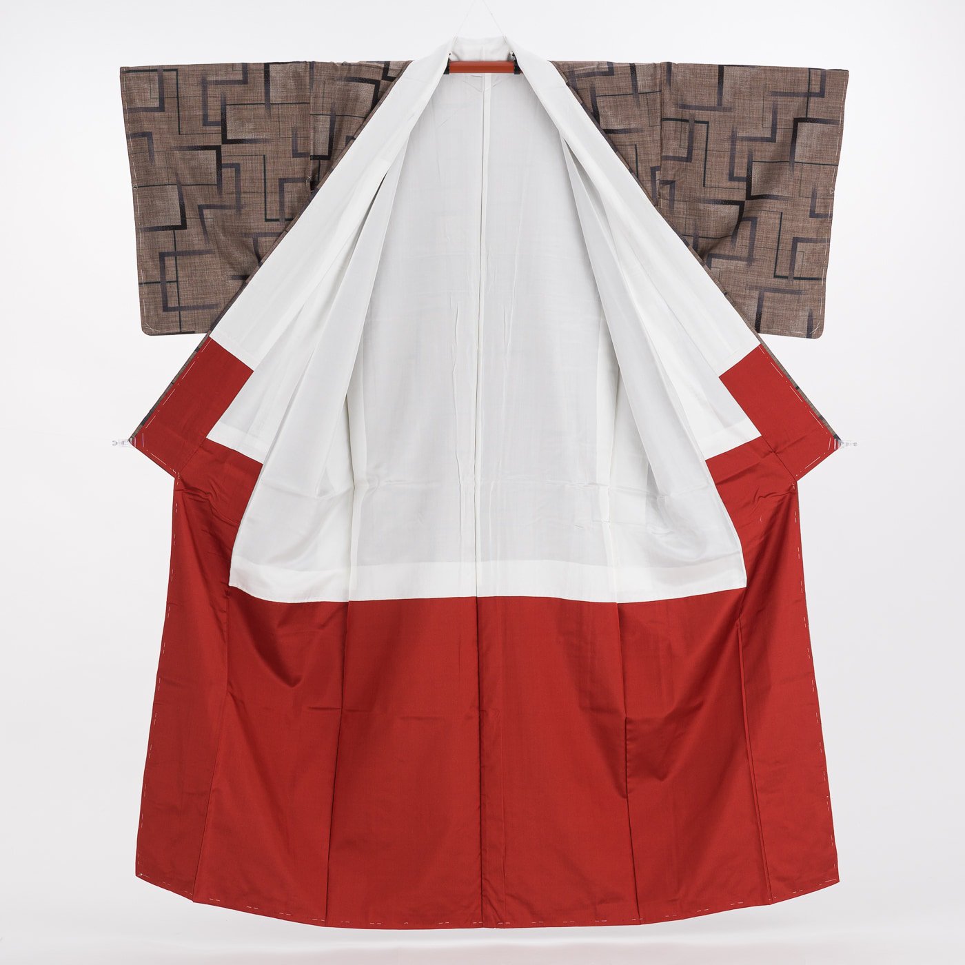 大島紬 幾何学模様 - からん::アンティーク着物・リサイクル着物の通販