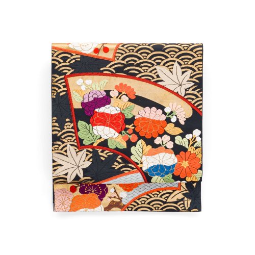 袋帯●扇面に梅菊などのサムネイル画像