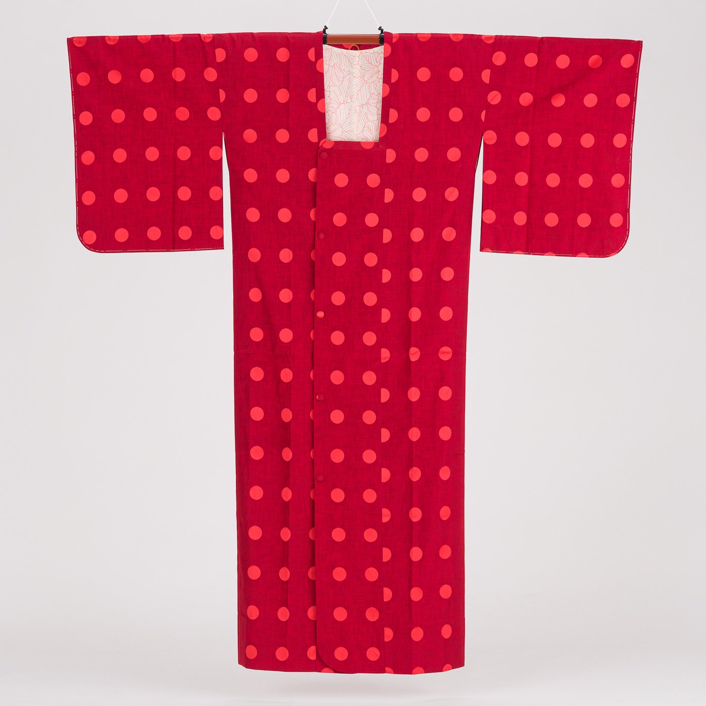 雨コート 赤 水玉模様 - からん::アンティーク着物・リサイクル着物の 