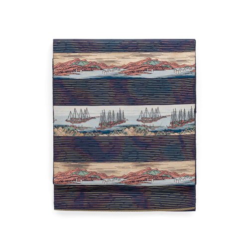 洒落袋帯●縞に船のサムネイル画像