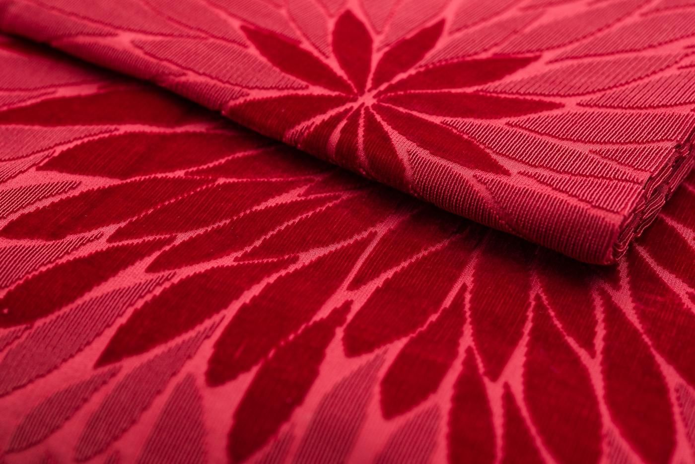 アンティーク道行コート 切りビロード 菊 - からん::アンティーク着物