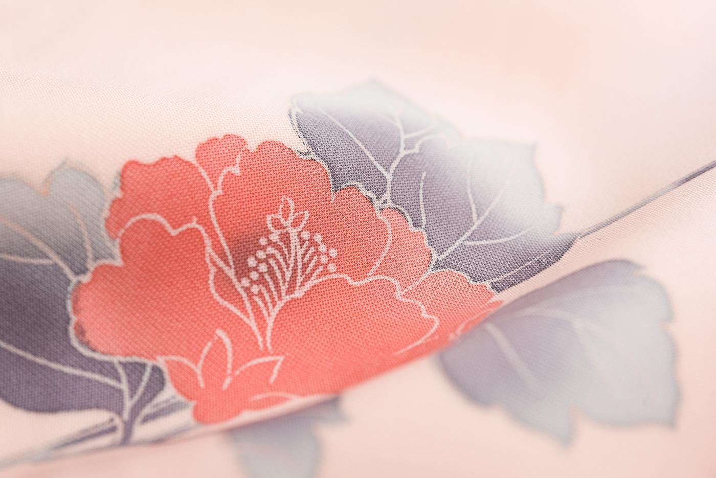 long＊単衣＊classic pattern＊扇 籠目 流水 菊 紅葉 小紋着物