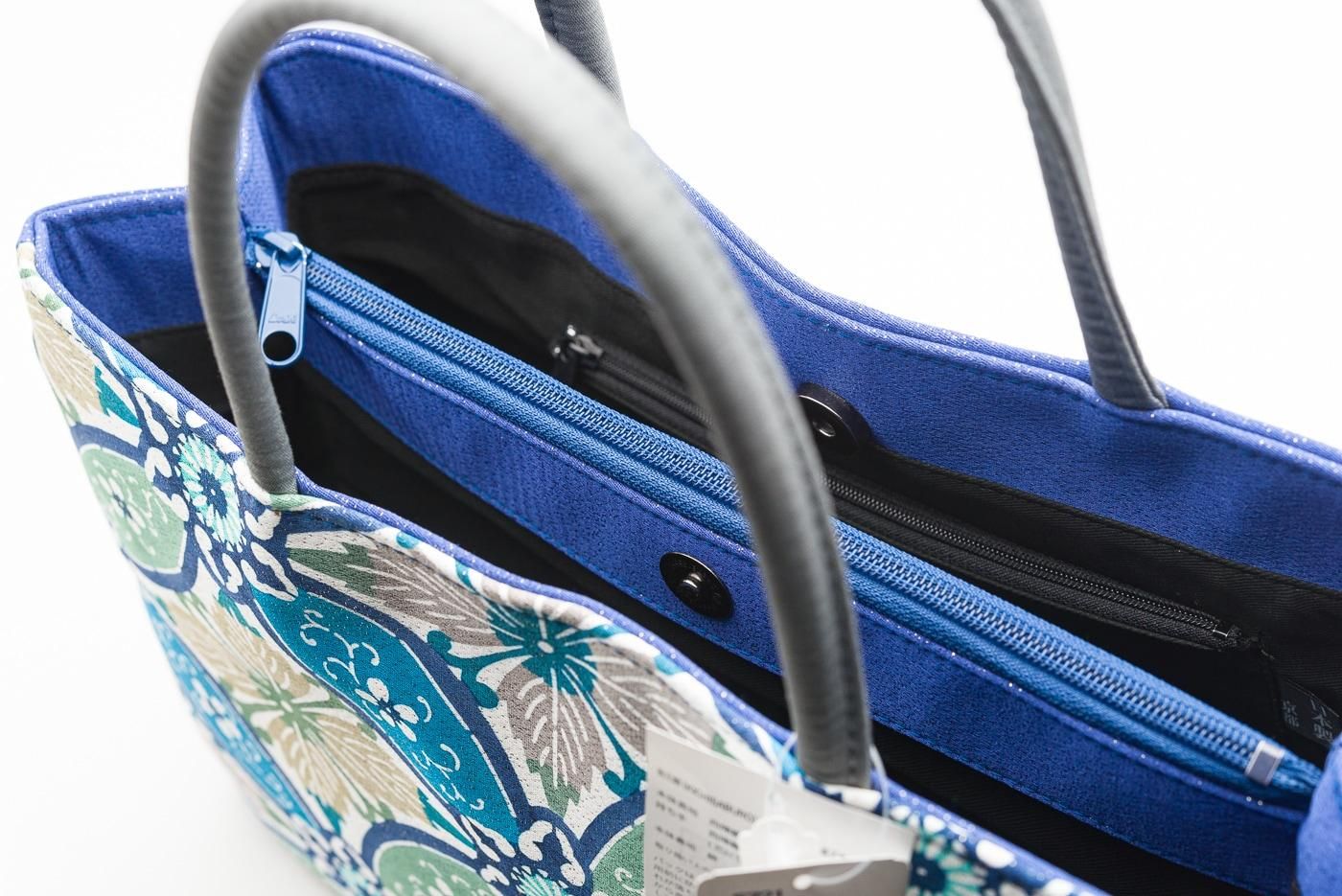 栗山工房 和染紅型バッグ 七宝 - からん::アンティーク着物