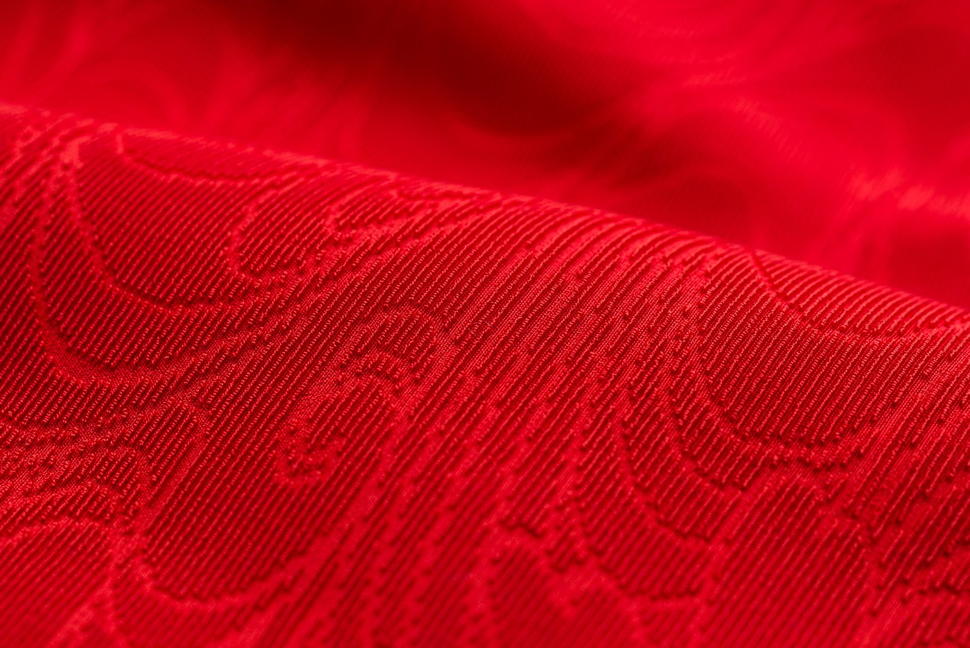 道行コート 切りビロード 赤い菊 - からん::アンティーク着物