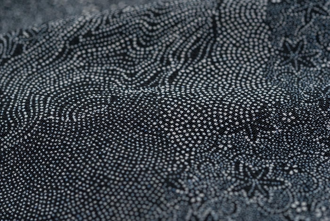 江戸小紋 雲取りに寄せ柄 - からん::アンティーク着物・リサイクル着物