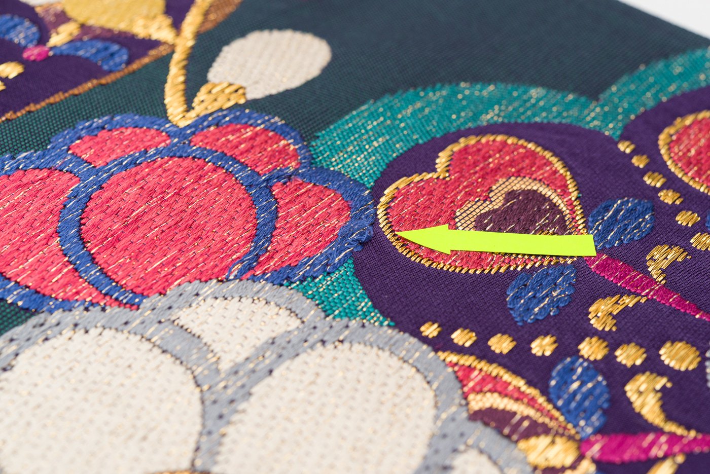 袋帯○蝶と花と松 - からん::アンティーク着物・リサイクル着物の通販