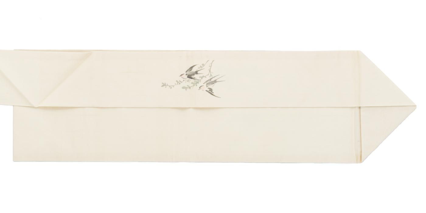 夏帯 紗紬 ツバメ - からん::アンティーク着物・リサイクル着物の通販