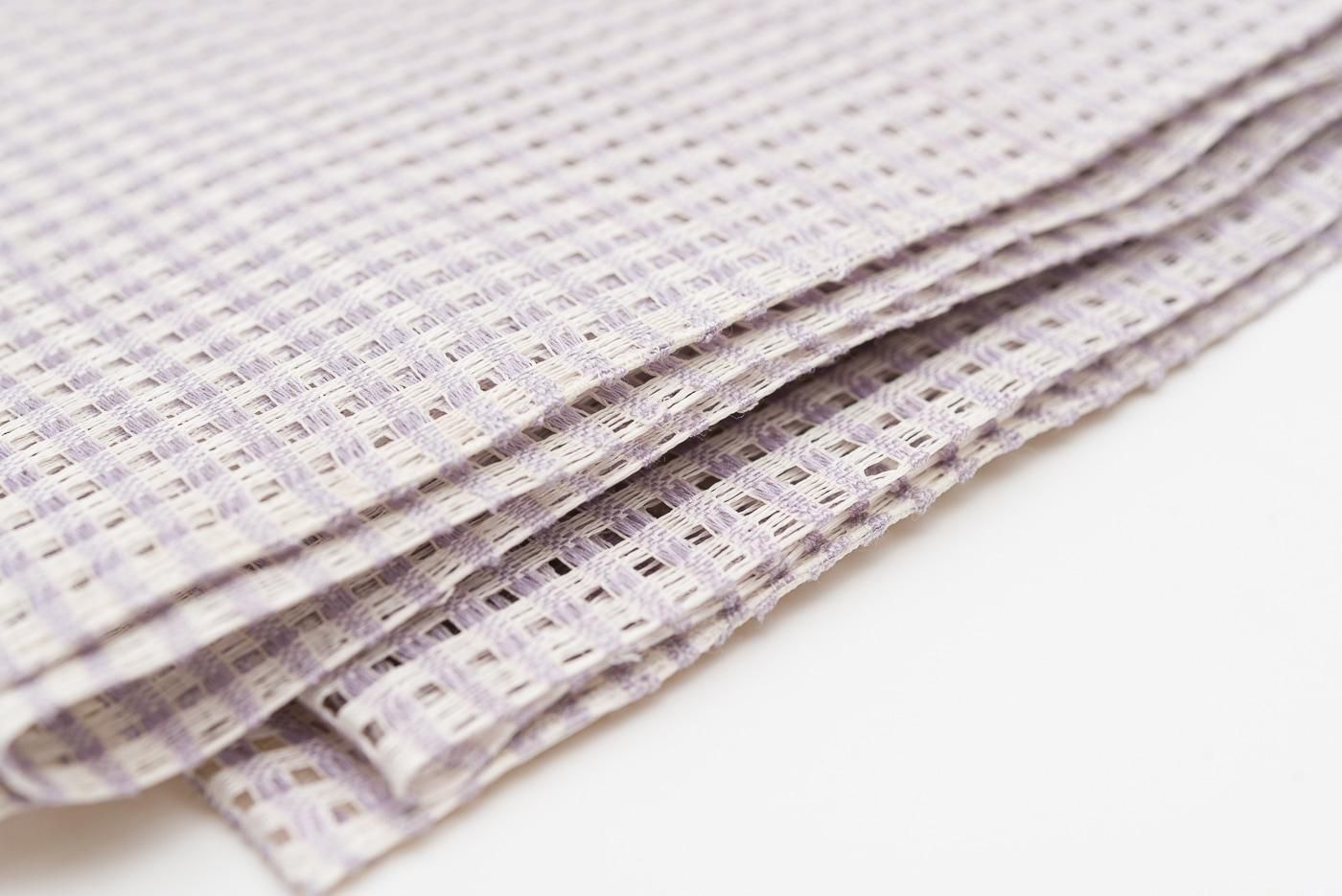 夏帯　羅 八寸織名古屋帯（羅平織/錆青磁に亜麻色の段・麻）[夏向]『着物・呉服